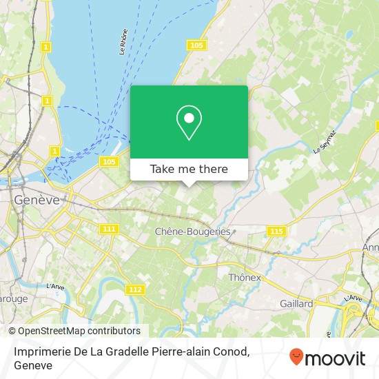 Imprimerie De La Gradelle Pierre-alain Conod map