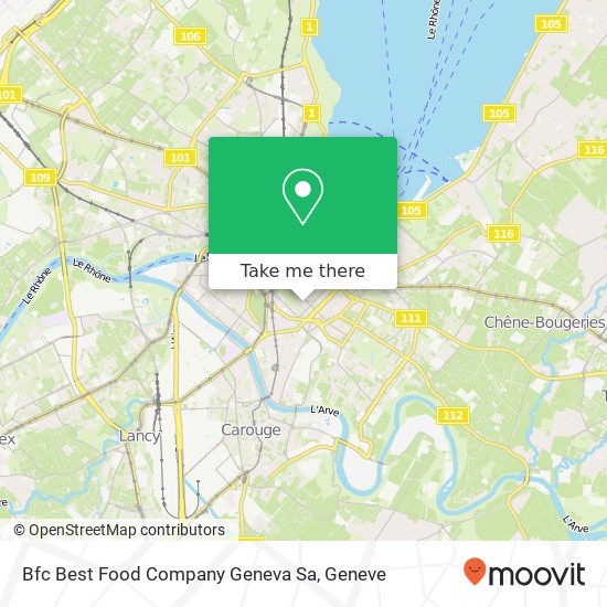 Bfc Best Food Company Geneva Sa map