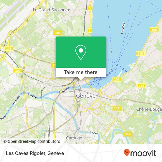 Les Caves Rigolet map
