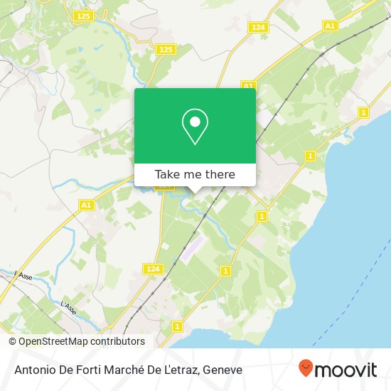 Antonio De Forti Marché De L'etraz map