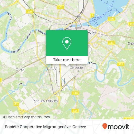 Société Coopérative Migros-genève Karte