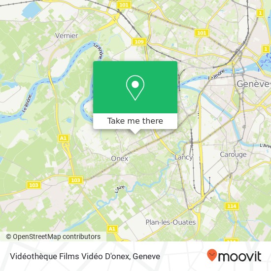 Vidéothèque Films Vidéo D'onex map