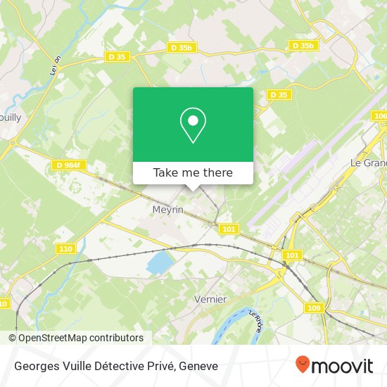 Georges Vuille Détective Privé map