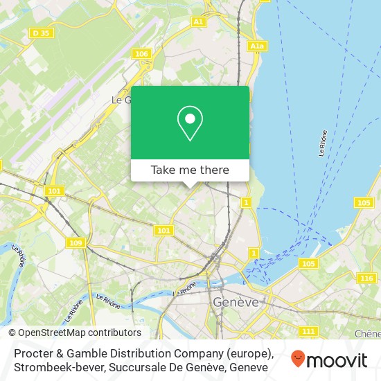 Procter & Gamble Distribution Company (europe), Strombeek-bever, Succursale De Genève map