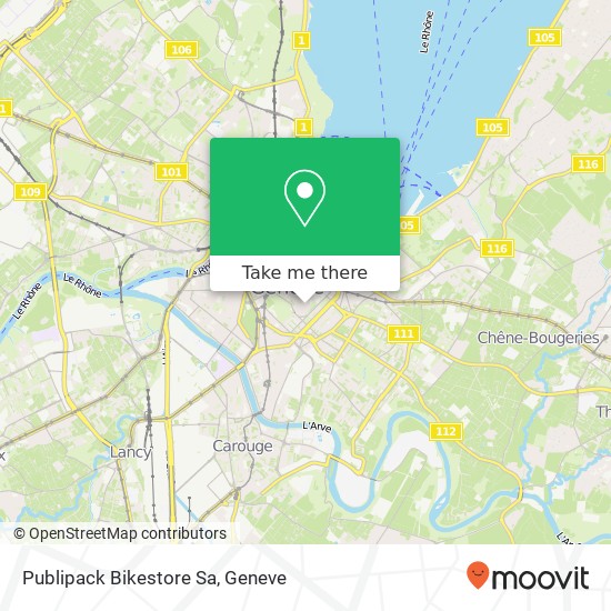 Publipack Bikestore Sa map