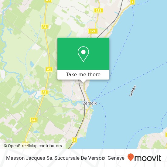 Masson Jacques Sa, Succursale De Versoix map