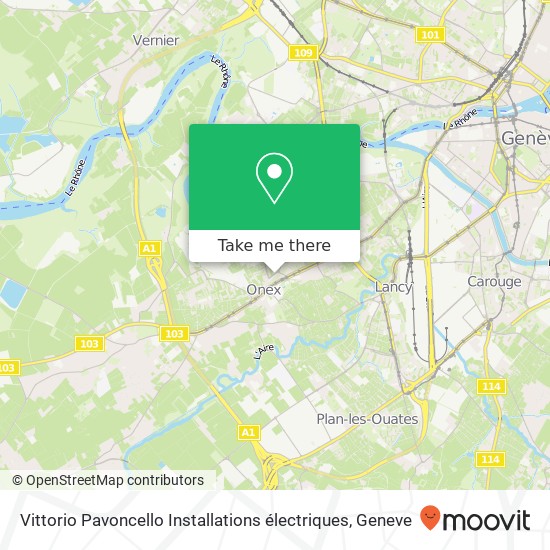 Vittorio Pavoncello Installations électriques Karte