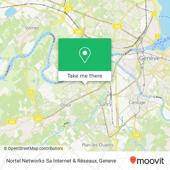 Nortel Networks Sa Internet & Réseaux map