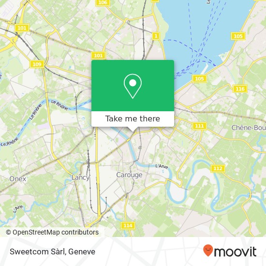 Sweetcom Sàrl map