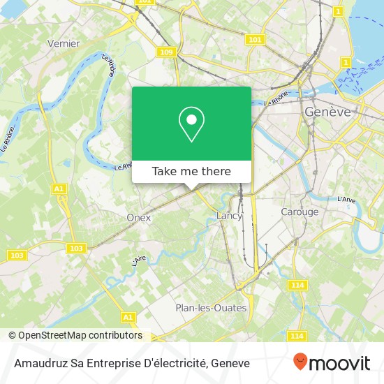 Amaudruz Sa Entreprise D'électricité map