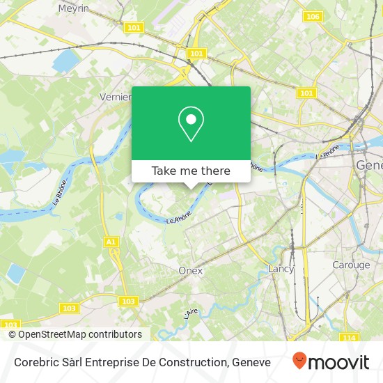 Corebric Sàrl Entreprise De Construction Karte