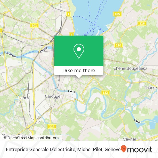 Entreprise Générale D'électricité, Michel Pilet map