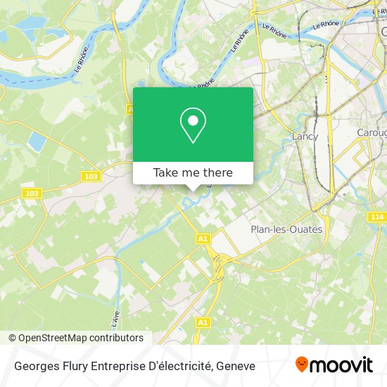 Georges Flury Entreprise D'électricité map