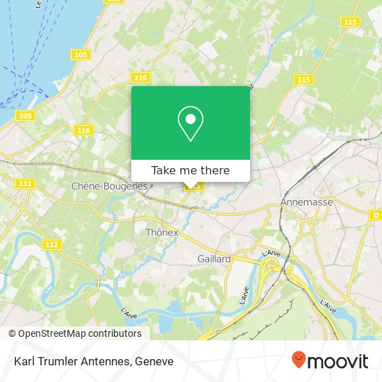 Karl Trumler Antennes map