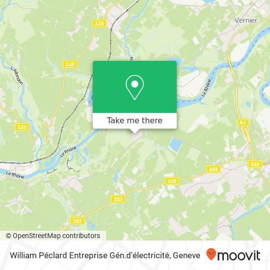 William Péclard Entreprise Gén.d'électricité map