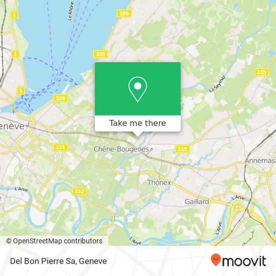 Del Bon Pierre Sa map