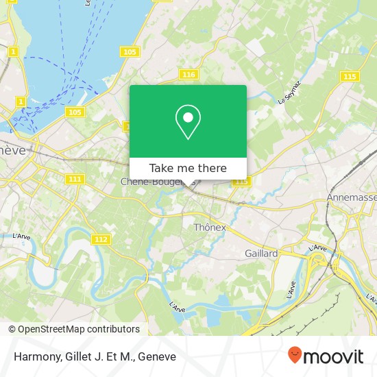 Harmony, Gillet J. Et M. map