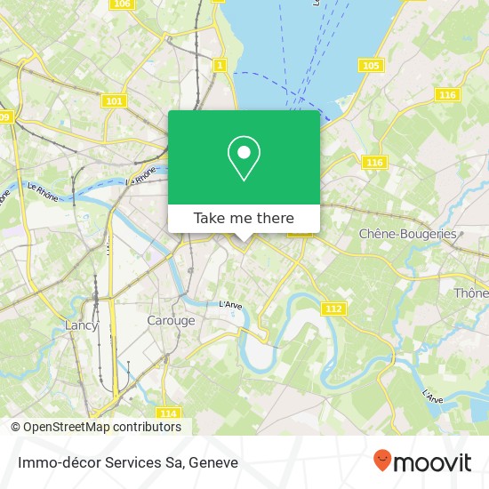 Immo-décor Services Sa map