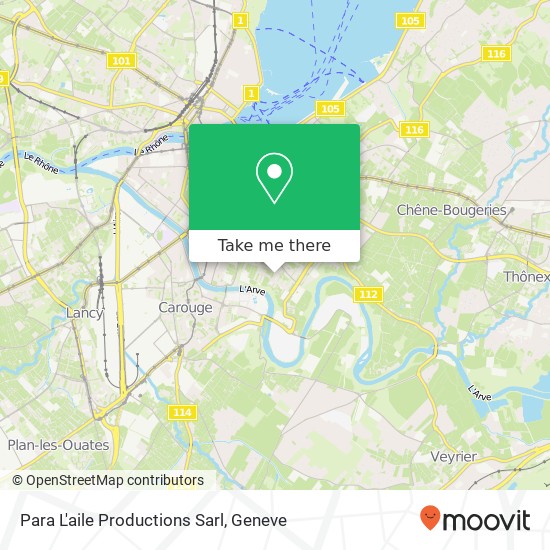 Para L'aile Productions Sarl map