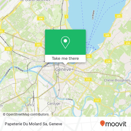 Papeterie Du Molard Sa map