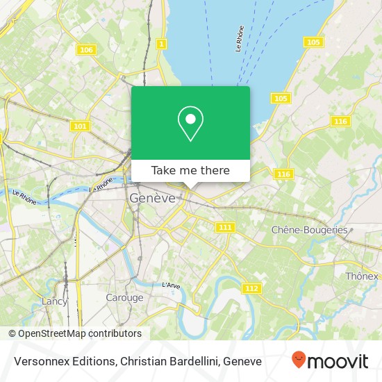 Versonnex Editions, Christian Bardellini map