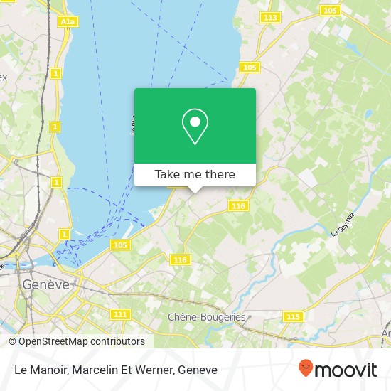 Le Manoir, Marcelin Et Werner map