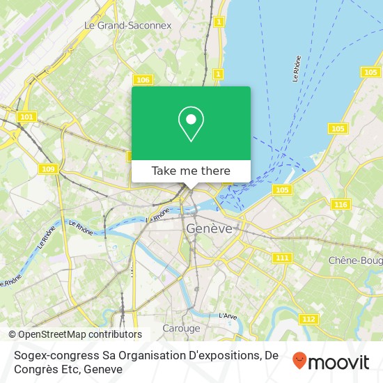Sogex-congress Sa Organisation D'expositions, De Congrès Etc map