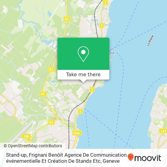 Stand-up, Frignani Benôit Agence De Communication événementielle Et Création De Stands Etc map