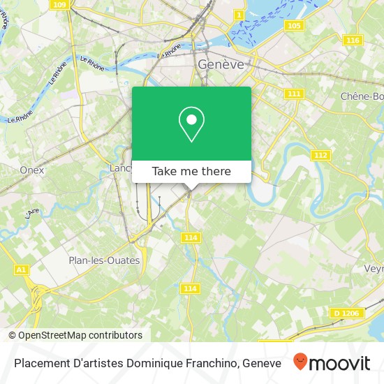 Placement D'artistes Dominique Franchino map