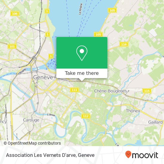 Association Les Vernets D'arve map