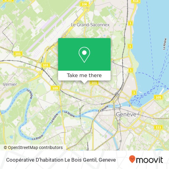 Coopérative D'habitation Le Bois Gentil map