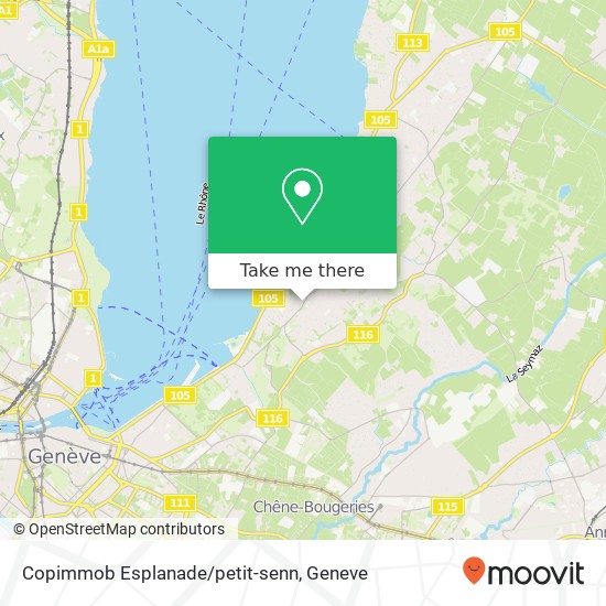 Copimmob Esplanade/petit-senn Karte