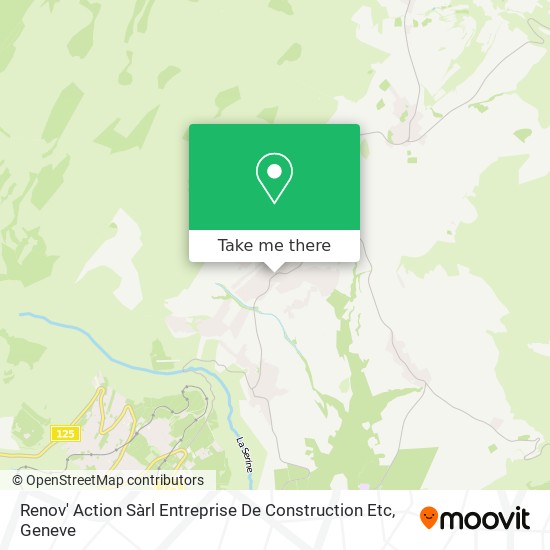 Renov' Action Sàrl Entreprise De Construction Etc map