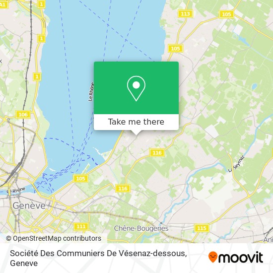 Société Des Communiers De Vésenaz-dessous map