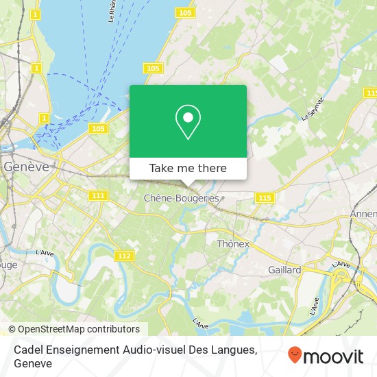 Cadel Enseignement Audio-visuel Des Langues Karte