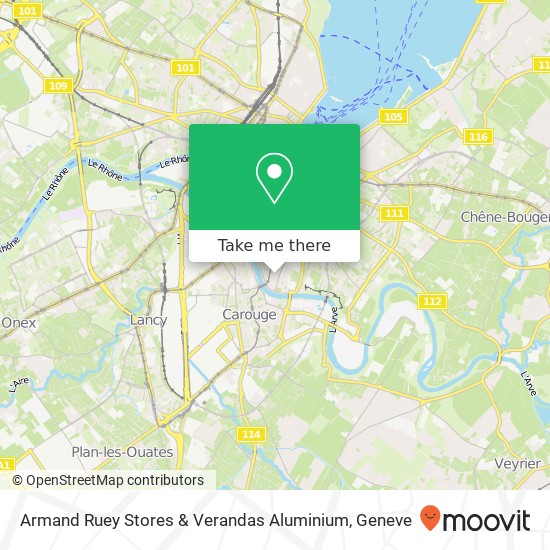 Armand Ruey Stores & Verandas Aluminium map