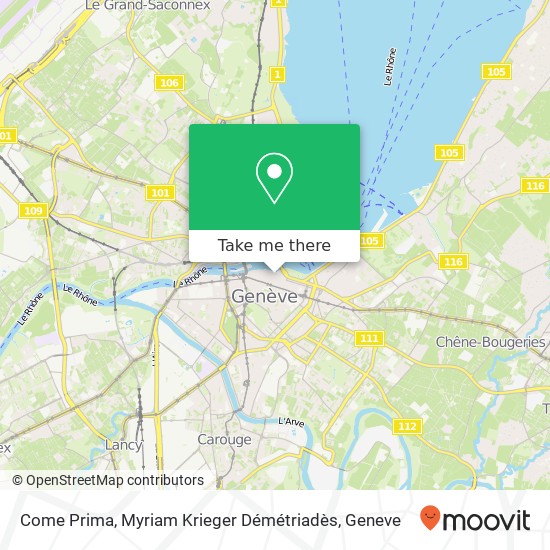 Come Prima, Myriam Krieger Démétriadès map