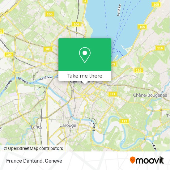 France Dantand map