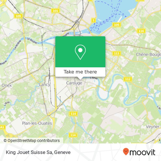 King Jouet Suisse Sa map