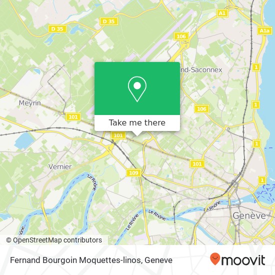 Fernand Bourgoin Moquettes-linos map