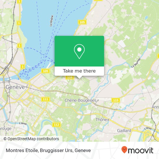 Montres Etoile, Bruggisser Urs map