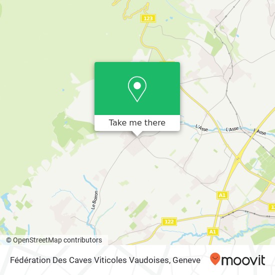 Fédération Des Caves Viticoles Vaudoises Karte