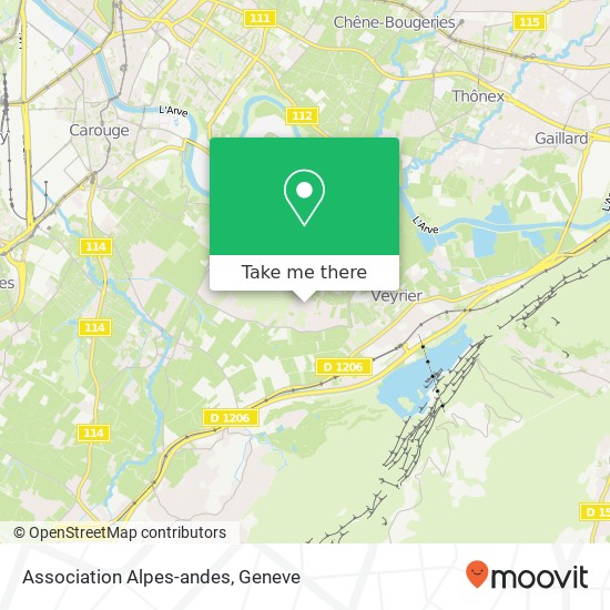 Association Alpes-andes map