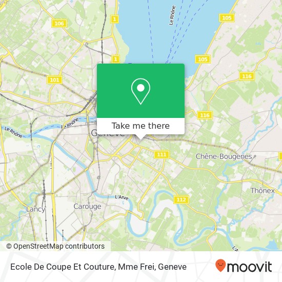 Ecole De Coupe Et Couture, Mme Frei map