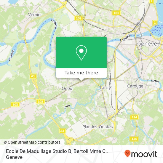 Ecole De Maquillage Studio B, Bertoli Mme C. map