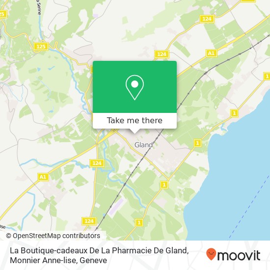La Boutique-cadeaux De La Pharmacie De Gland, Monnier Anne-lise map