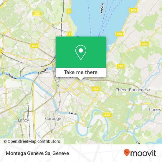 Montega Genève Sa map