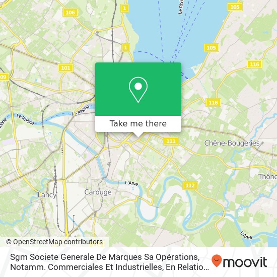 Sgm Societe Generale De Marques Sa Opérations, Notamm. Commerciales Et Industrielles, En Relation A map