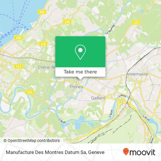 Manufacture Des Montres Datum Sa map