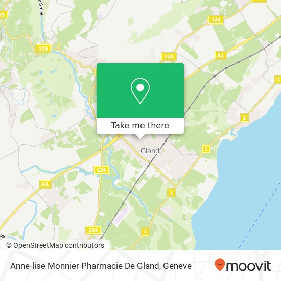 Anne-lise Monnier Pharmacie De Gland map